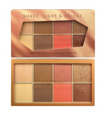 Technic Contour, Blush & Highlight Palette - Shade, Light & Bright