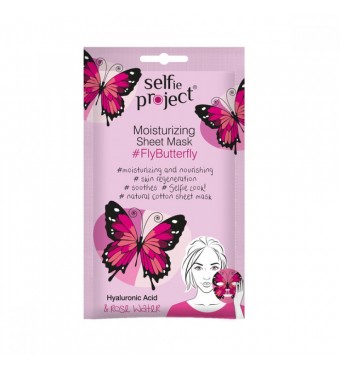 SELFIE PROJECT MOISTURIZING SHEET MASK FLYBUTTERFLY