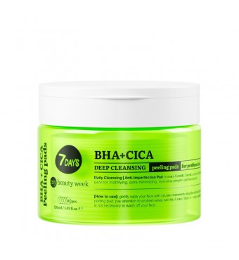 7DAYS Exfoliating Peeling Pads BHA+CICA