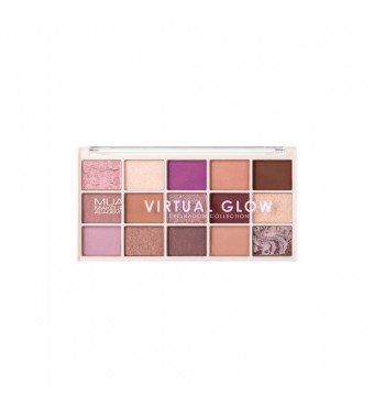 MUA 15 Shade Eye Palette Virtual Glow