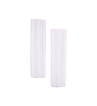 RO ACCESSORIES Κορδέλα μαλλιών άσπρη 5 cm
