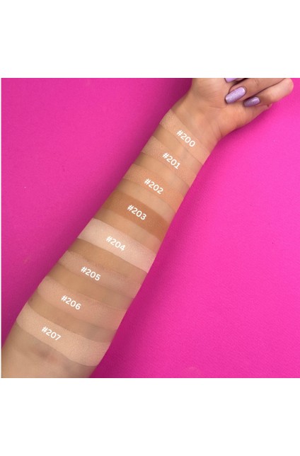 ELIXIR PRO. MATTE Pressed Powder HD 204 (Latte Coffee)