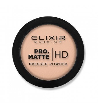 ELIXIR PRO. MATTE Pressed Powder HD 206 (Cookie Dust)