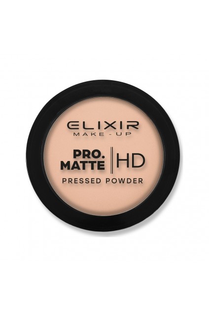 ELIXIR PRO. MATTE Pressed Powder HD 206 (Cookie Dust)