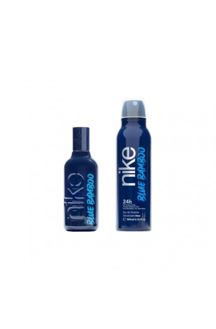 NIKE Man Blue Bamboo Gift Set
