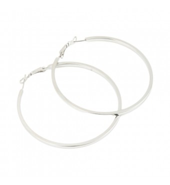 RO ACCESSORIES Σκουλαρίκι Κρίκος ασημί E2S