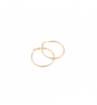 RO ACCESSORIES Σκουλαρίκι Κρίκος χρυσός E1G