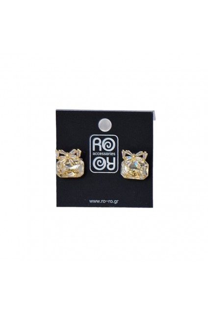 RO ACCESSORIES Σκουλαρίκια E865 Σε Τέσσερις Αποχρώσεις