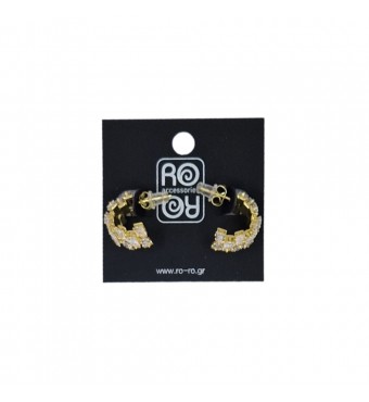 RO ACCESSORIES Σκουλαρίκια E776 Σε Δύο Αποχρώσεις