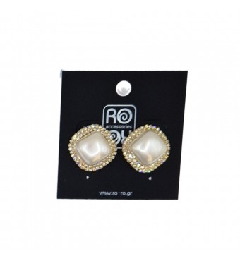 RO ACCESSORIES Σκουλαρίκια E809 Σε Δύο Αποχρώσεις