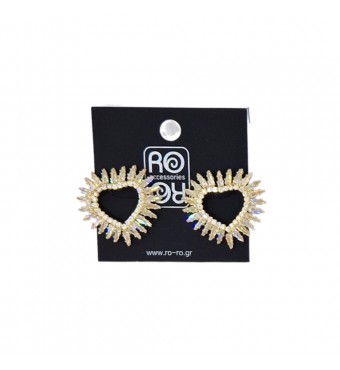 RO ACCESSORIES Σκουλαρίκια E760 Σε Δύο Αποχρώσεις