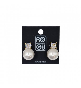 RO ACCESSORIES Σκουλαρίκια E832 Σε Δύο Αποχρώσεις