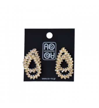 RO ACCESSORIES Σκουλαρίκια E761 Σε Δύο Αποχρώσεις