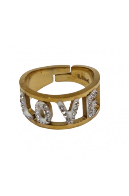 MYLOVLY Message Ring Love Gold