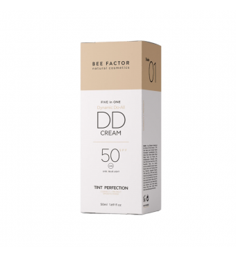BEE FACTOR 5σε1 DD Κρέμα Προσώπου SPF50 – Απόχρωση 01