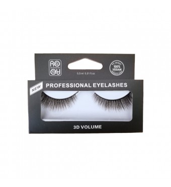 RO ACCESSORIES Βλεφαρίδες με κόλλα 3D Volume EY160