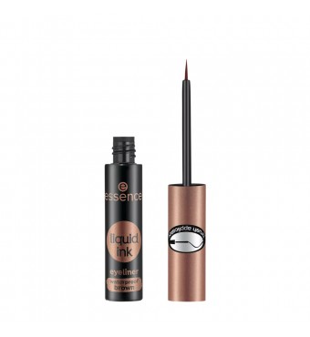 ESSENCE liquid ink brown αδιάβροχο eyeliner