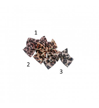 RO ACCESSORIES Φιόγκος μπαρέτα μαλλιών animal print σε 3 αποχρώσεις