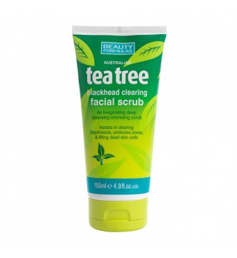 BEAUTY FORMULAS κρεμώδες απολεπιστικό σκραμπ με έλαιο από Αυστραλιανό τεϊόδενδρο -150ml