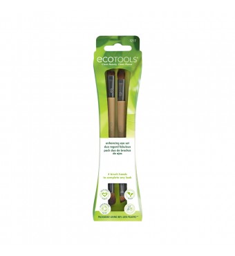 ecoTOOLS Σετ 2 Πινέλων για Μακιγιάζ Ματιών