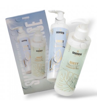 SCANDAL BEAUTY Σετ Περιποίησης Σώματος Shimmer Body Lotion Set “Sweet Heaven x Dirty Balance” – 2x200ml