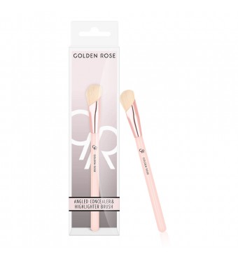 GOLDEN ROSE Angled Concealer & Highlighter Brush