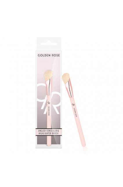 GOLDEN ROSE Angled Concealer & Highlighter Brush