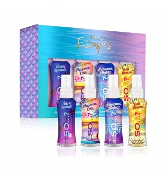 SO...? Escapes Mini Body Mist Gift Set (4x50ml)