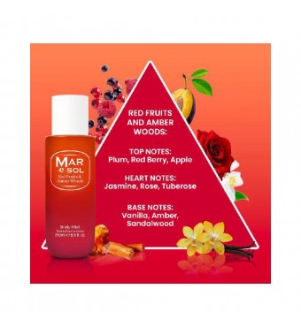 MAR E SOL Red Fruits & Amber Woods Body Mist 250ml