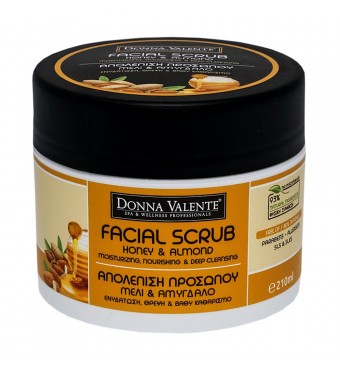 DONNA VALENTE Facial Scrub Μέλι & Αμύγδαλο 210ml