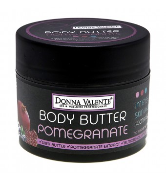 DONNA VALENTE BODY BUTTER POMEGRANATE 210ML SHEA BUTTER ALMOND OIL