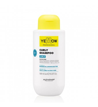 ALFAPARF MILANO Yellow Professional Curls Curly Shampoo 500ml – Sulfate-Free Ενυδατικό Σαμπουάν για Σγουρά & Κυματιστά Μαλλιά