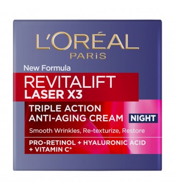 L'OREAL PARIS Revitalift Laser Renew - Αντιγηραντική Κρέμα Νύχτας Δραστικής Επανόρθωσης 50ml