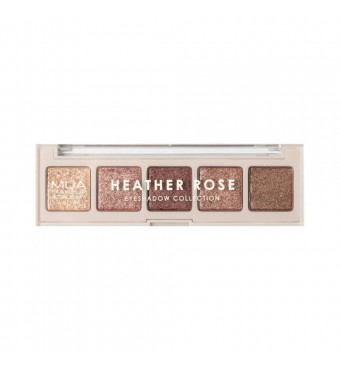 MUA 5 shade Eyeshadow Palette HEATHER ROSE