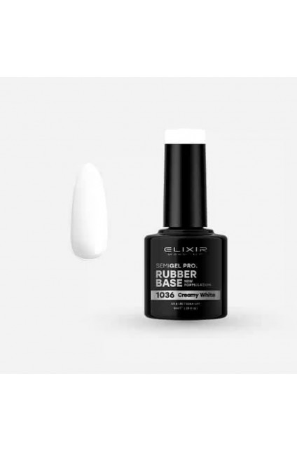ELIXIR Rubber Base 8ml – 1036 CREAMY WHITE