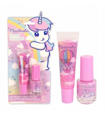 MARTINELIA Little Unicorn Lip Gloss & Nail Polish - Παιδικό Σετ Lip Gloss & Βερνίκι