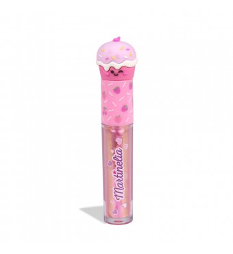 MARTINELIA Yummy Lip Gloss Cupcake Lilac - Παιδικό Lip Gloss με Καπάκι Cupcake Λιλά