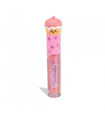MARTINELIA Yummy Lip Gloss Cupcake Ροδακινί - Παιδικό Lip Gloss με Καπάκι Cupcake