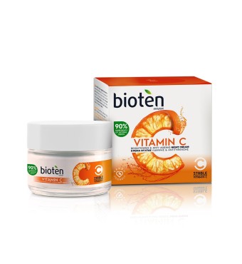 BIOTEN Vitamin C Κρέμα Νύχτας 50ml 30+ Λάμψης & Αντιγήρανσης