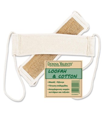 DONNA VALENTE ΤΡΙΦΤΗΣ ΠΛΑΤΗΣ / 100% NATURAL LOOFAH & COTTON