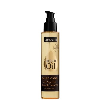 Lorvenn Argan Exotic Oil Daily Care 125ml Mε έλαια Argan και Monoi de Tahiti, φίλτρο UV- Για βαμμένα μαλλιά